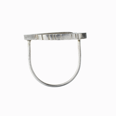 Prsten pírko stříbro 02