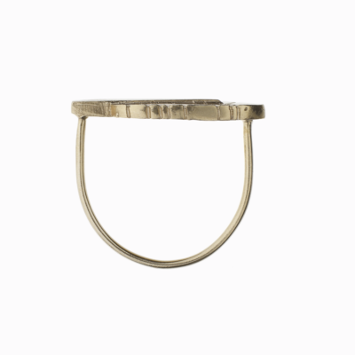 Prsten pírkou žluté zlato 02