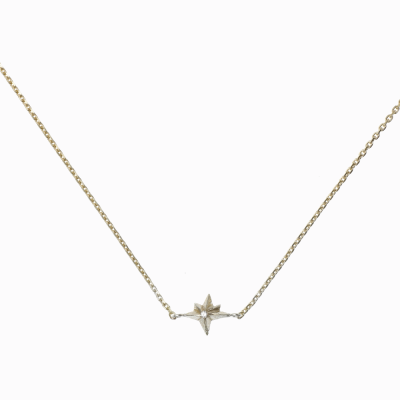 Náhrdelník hvězda žluté zlato 01