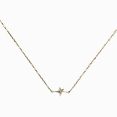 Náhrdelník hvězda malá žluté zlato 01