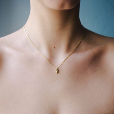 náhrdelník mini svaté srdce žluté zlato image 01