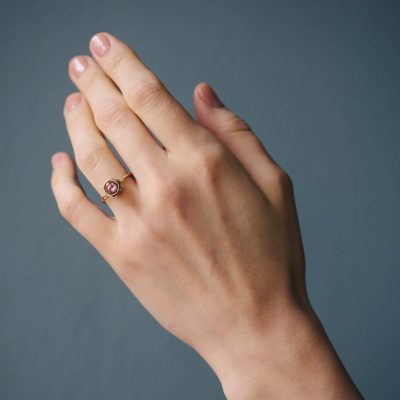 prsten větvička s morganitem image 01