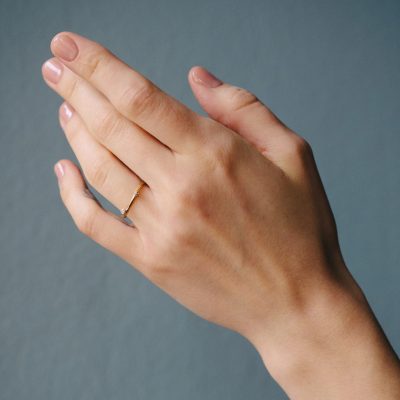 prsten větvičky s brilianty žluté zlato image 01