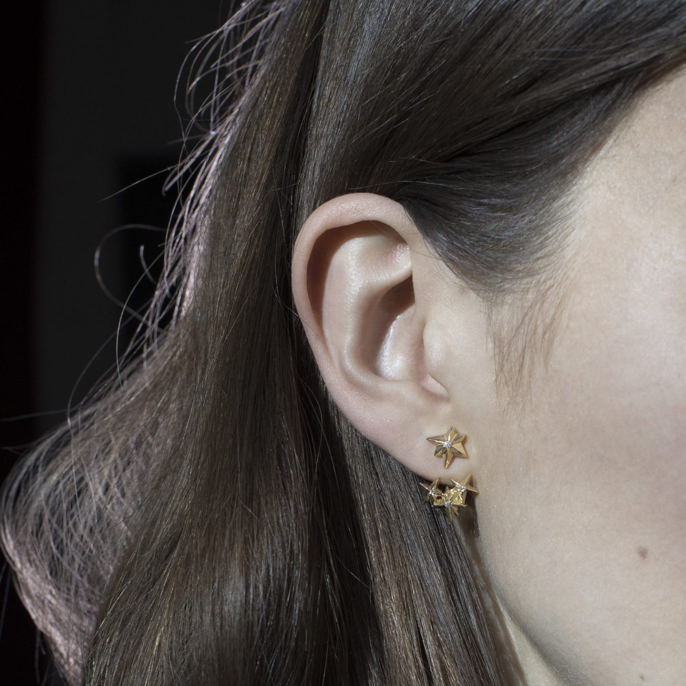 Náušnice dvoudílné komety Sadalsuud