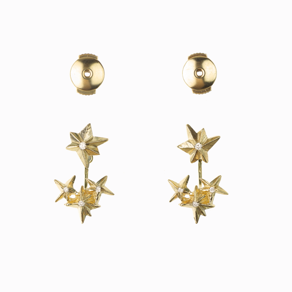 Náušnice Sadalsuud velké souhvězdí žluté zlato 02