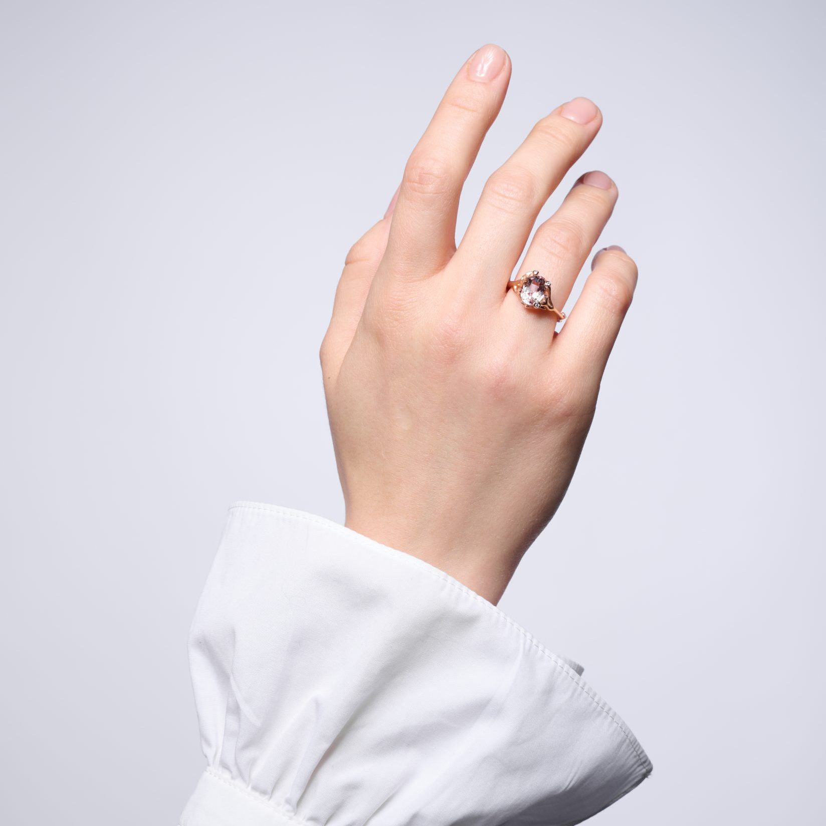 prsten hvězdný les růžové zlato image