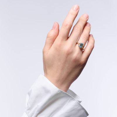 prsten hvězdný les žluté zlato image