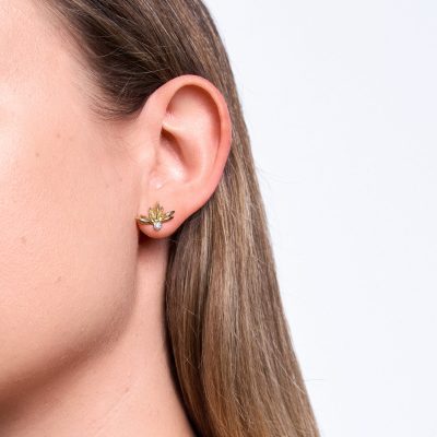 Náušnice Lumo plamínky s brilianty