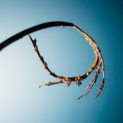 Náušnice Lumo plameny s tanzanity originál Náušnice Lumo plameny s tanzanity originální šperk Janja Prokić