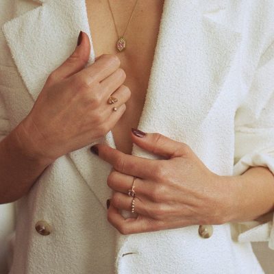 Náhrdelník Jiskra se safírem Náhrdelník Jiskra se safírem Janja Prokić