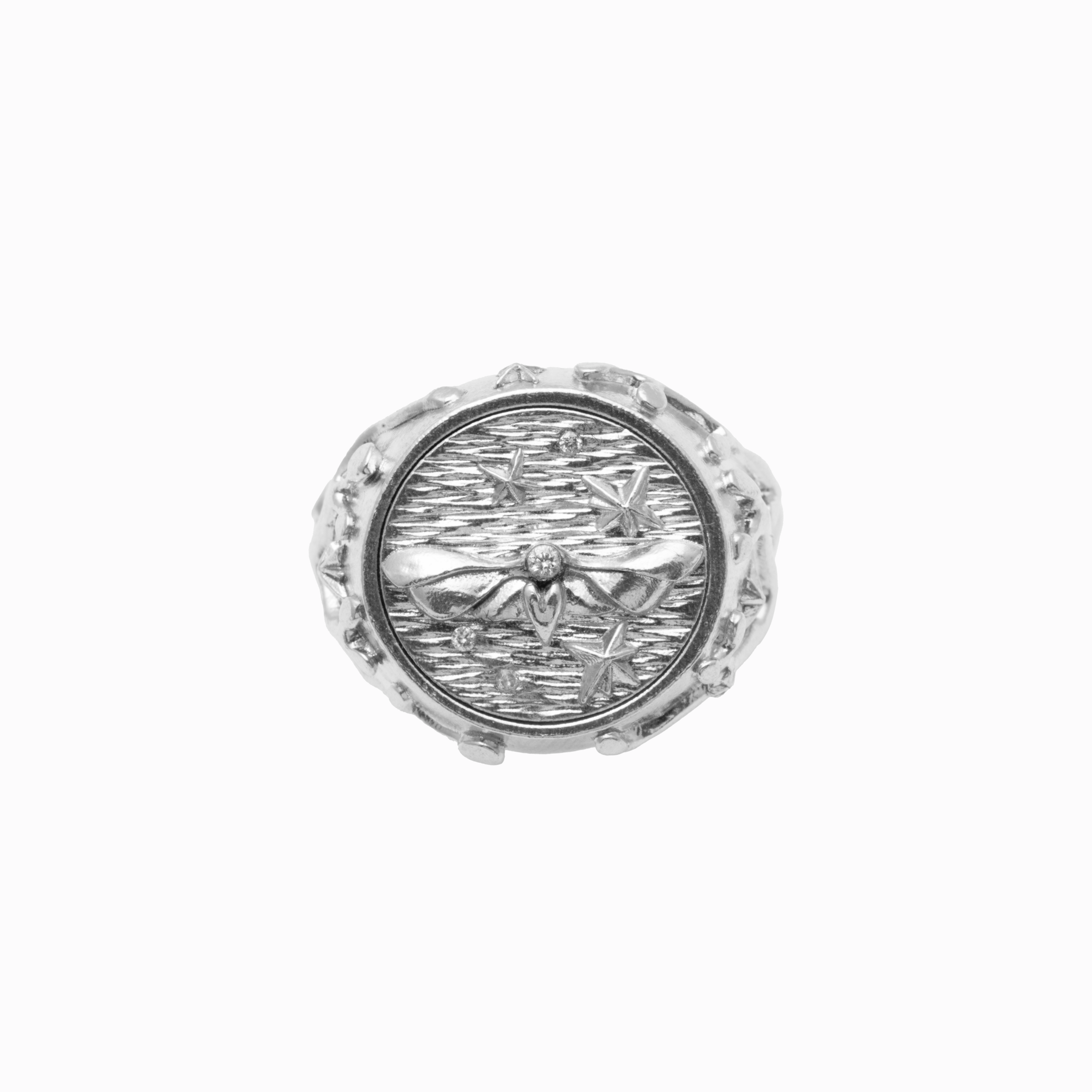 Prsten pečetní s můrou 022 Amor Fati Pečetní prsten s můrou