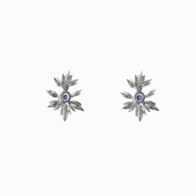 Lumo plameny s kamenem stříbro 01