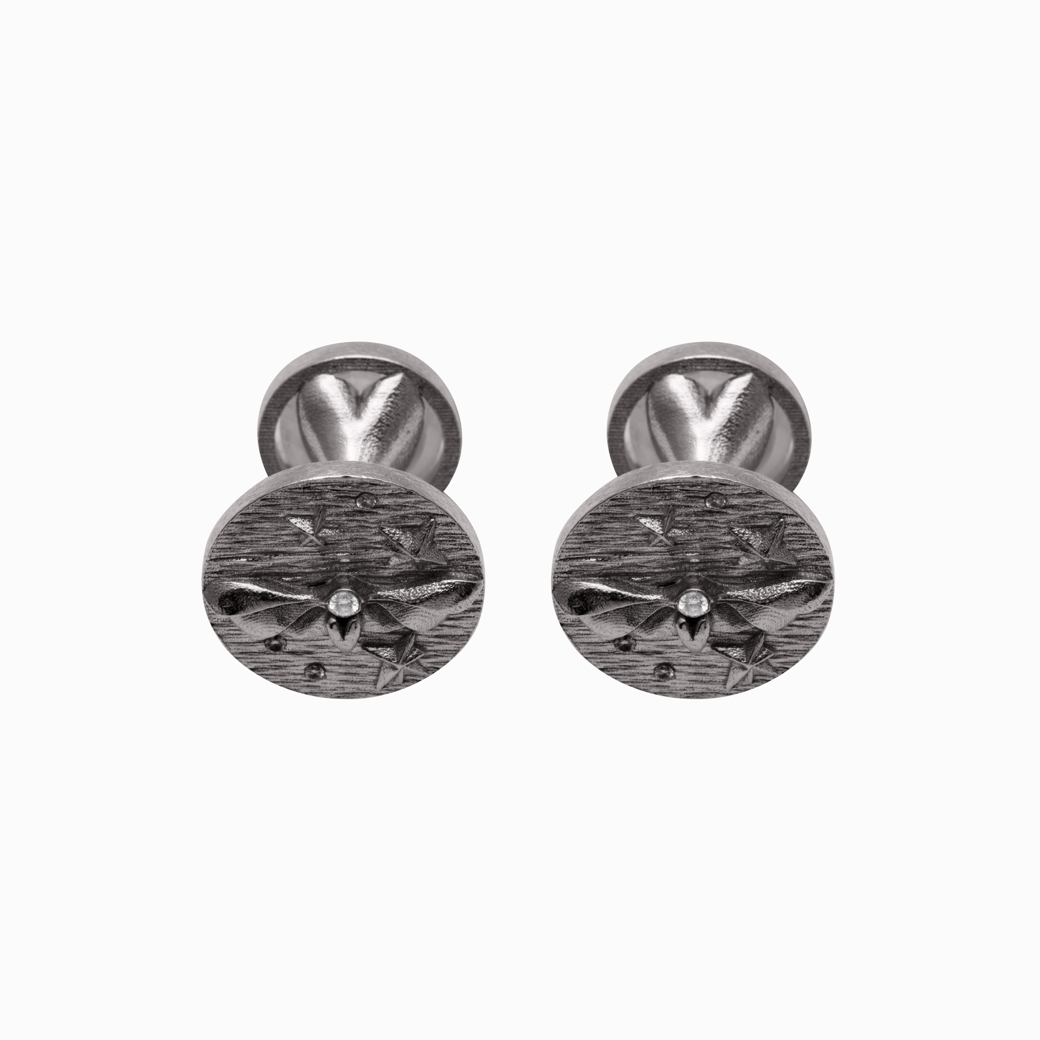 Manžetové knoflíčky s kamenem - limitka 04 ruthenium Amor Fati Manžetové knoflíčky s kamenem limitka ruthenizové stříbro Janja Prokić