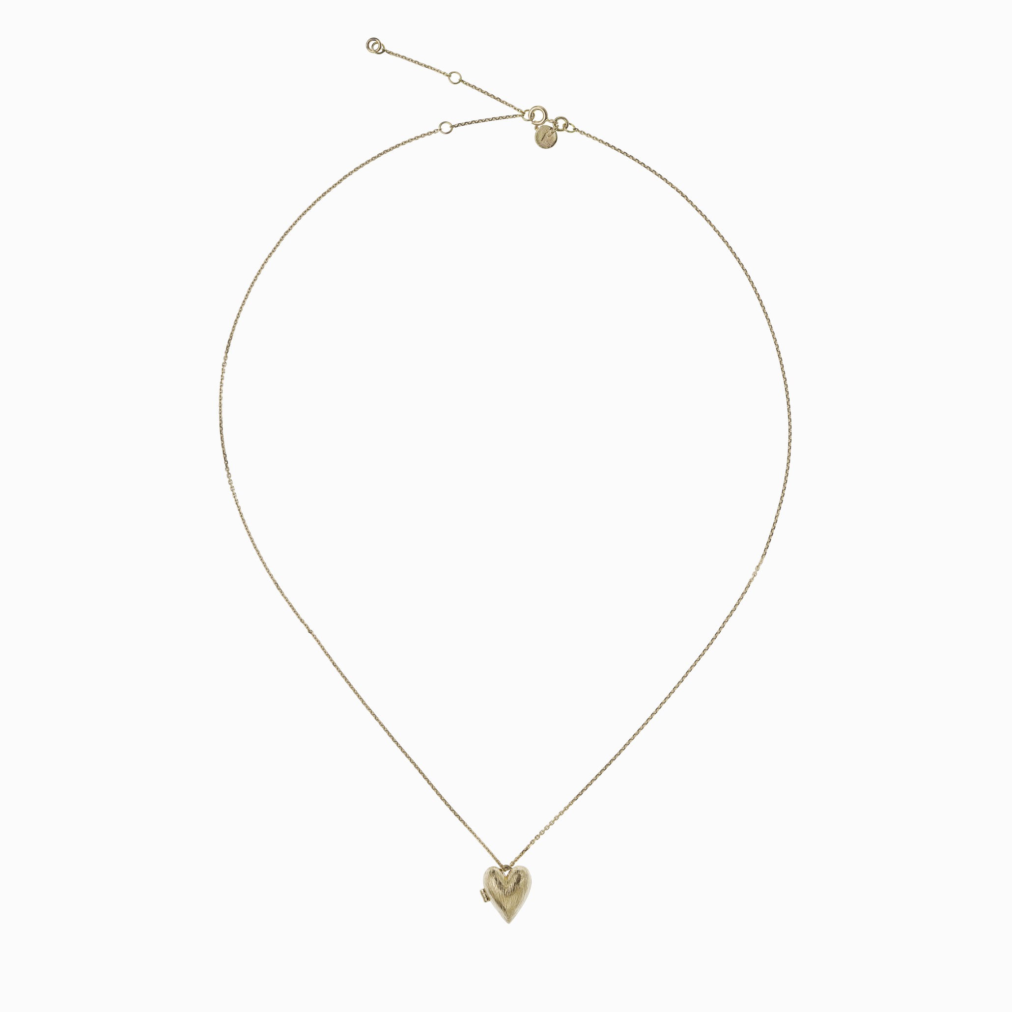 Náhrdelník Srdce medailon žluté zlato 03