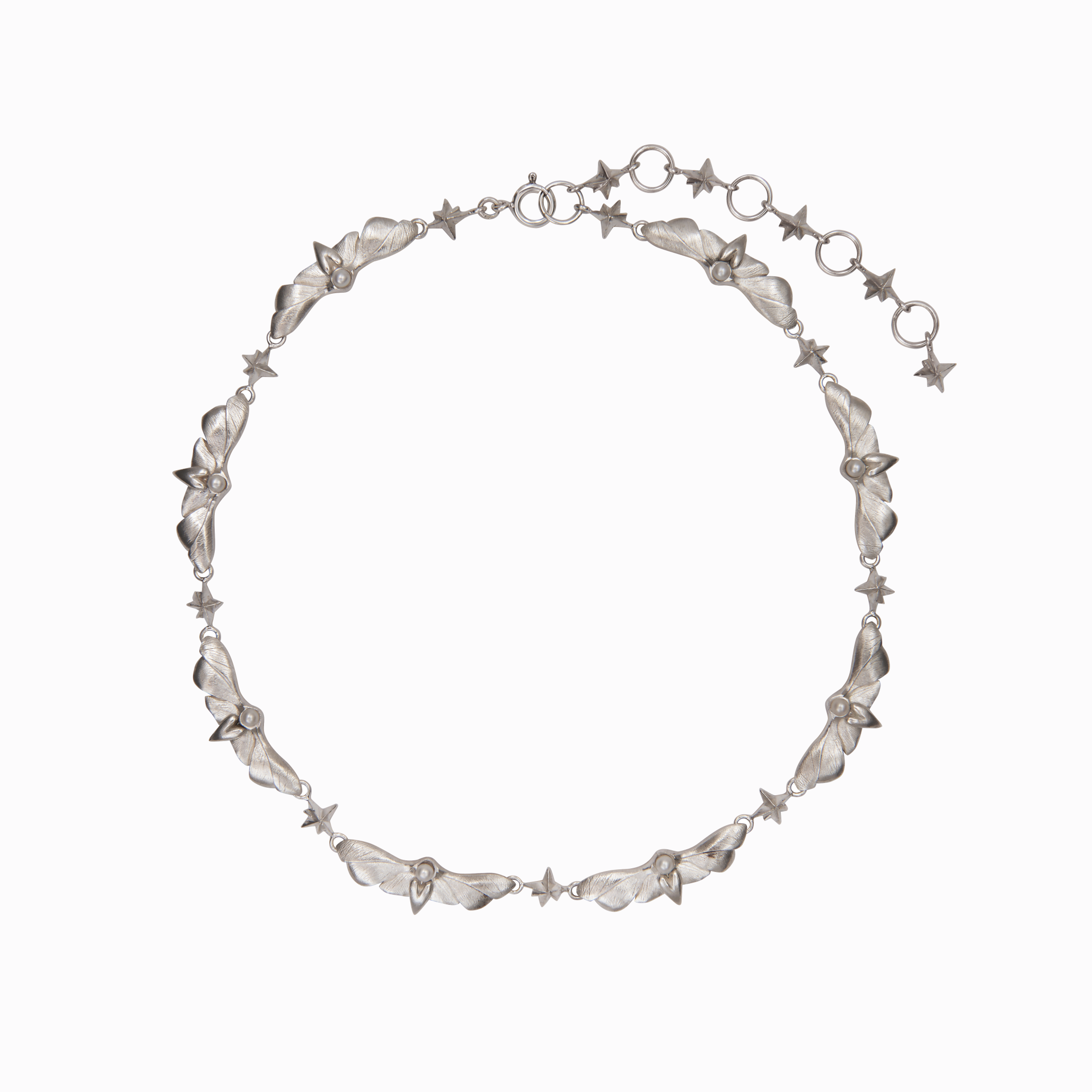 Amor Fati Náhrdelník (chain) můry s hvězdami stříbro Janja Prokić