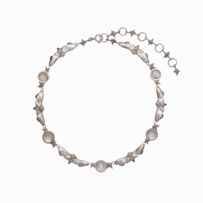 Náhrdelník chain můry s kameny stříbro Amor Fati Náhrdelník chain můry s kameny stříbro limitka