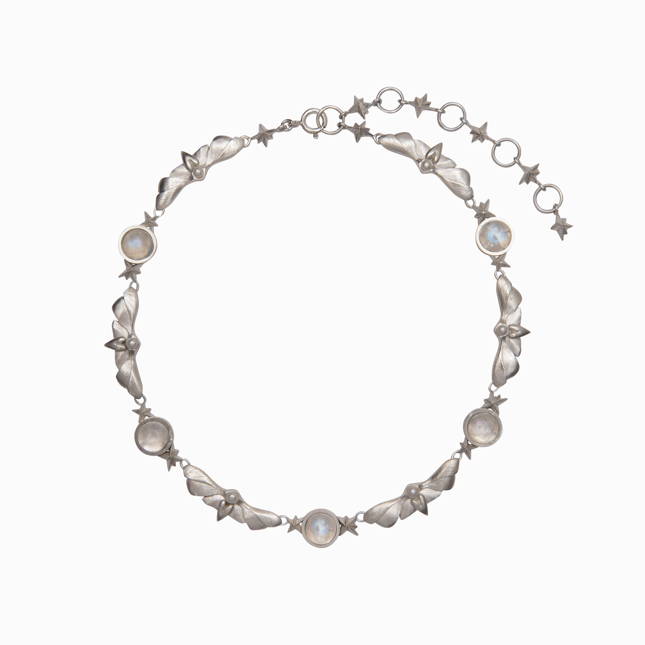 Náhrdelník chain můry s kameny stříbro Amor Fati Náhrdelník chain můry s kameny stříbro limitka