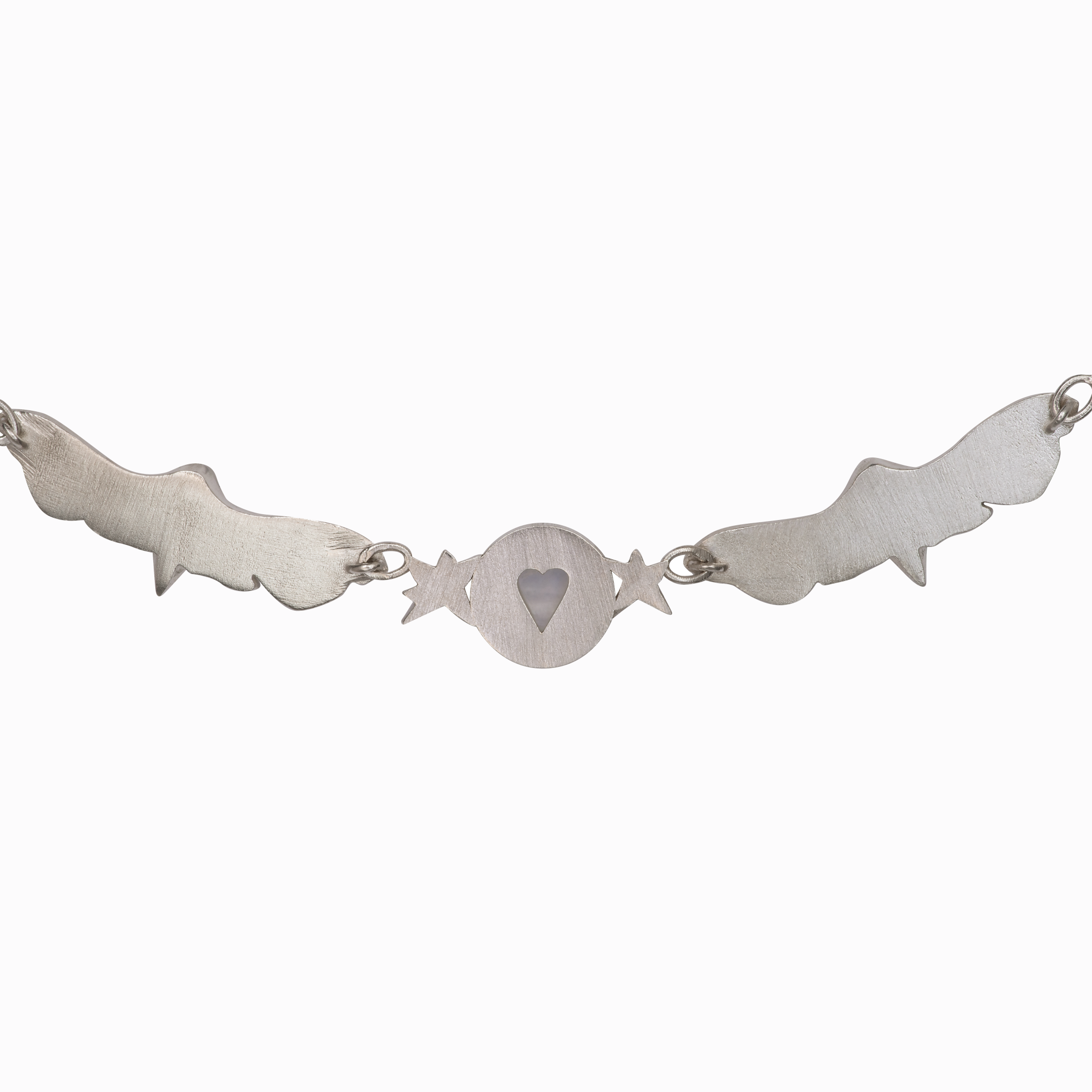 Náhrdelník chain můry s kameny stříbro Amor Fati Náhrdelník chain můry s kameny stříbro limitka