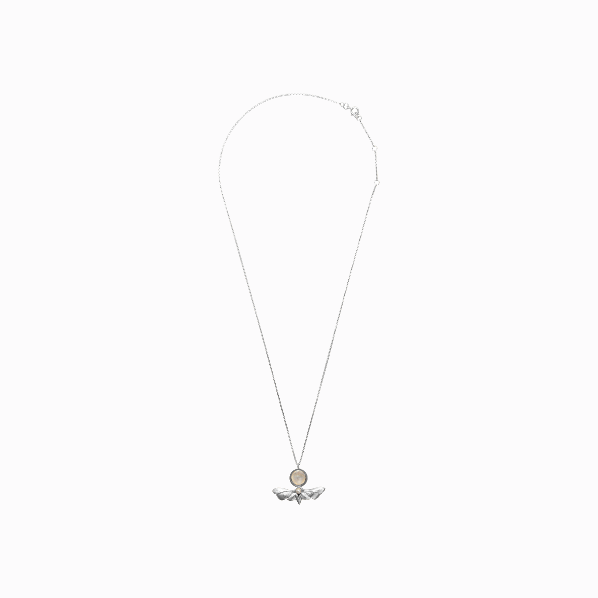 Náhrdelník můra s kamenem stříbro Amor Fati Náhrdelník můra s kamenem stříbro