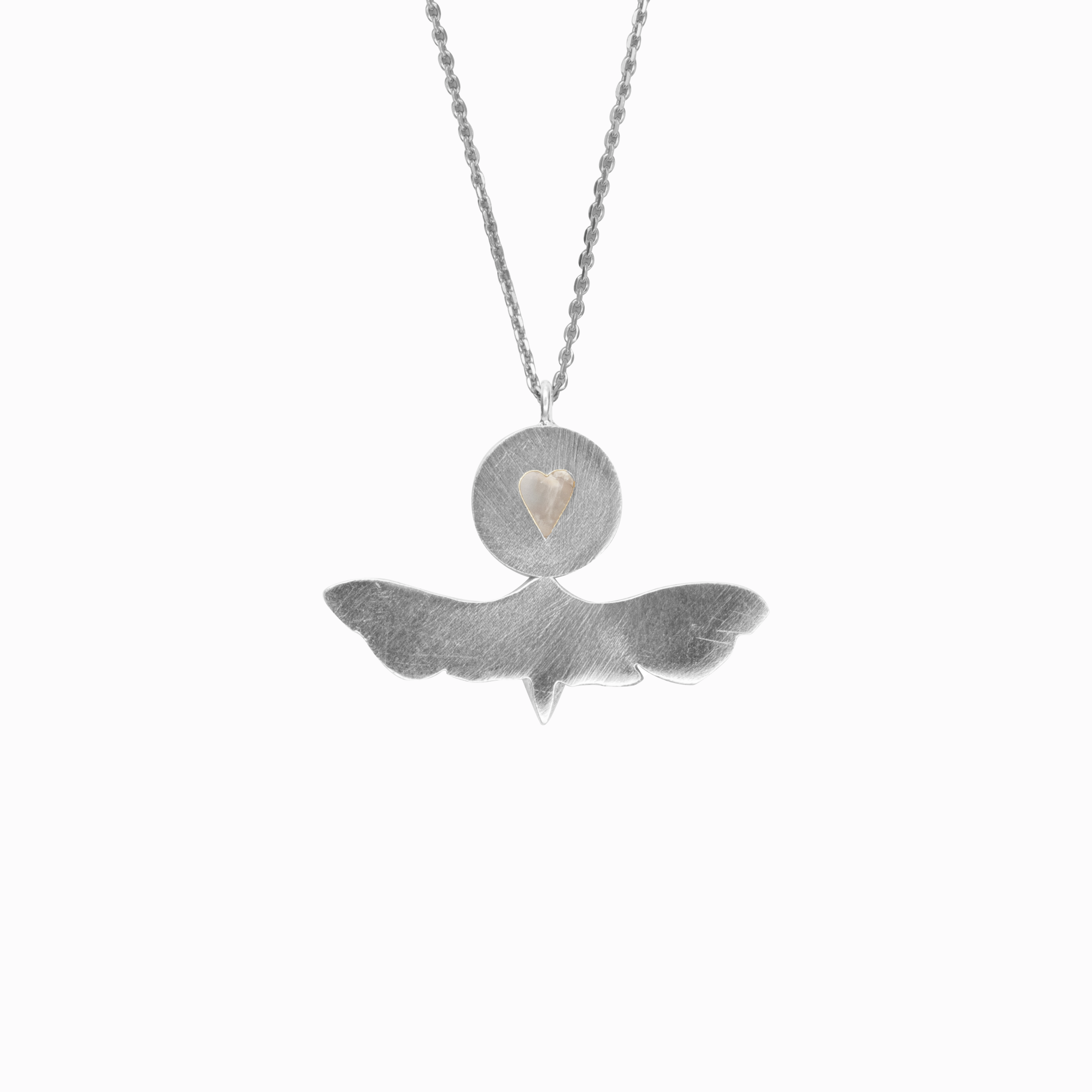 Náhrdelník můra s kamenem stříbro Amor Fati Náhrdelník můra s kamenem stříbro