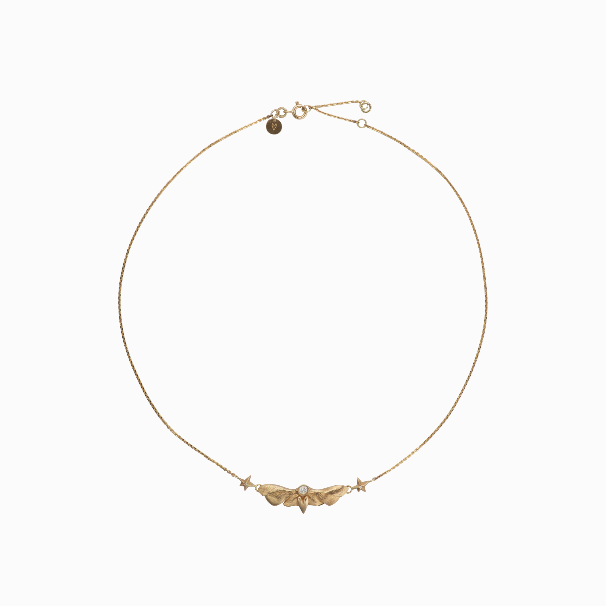 Amor Fati Náhrdelník Velká můra žluté zlato Janja Prokić