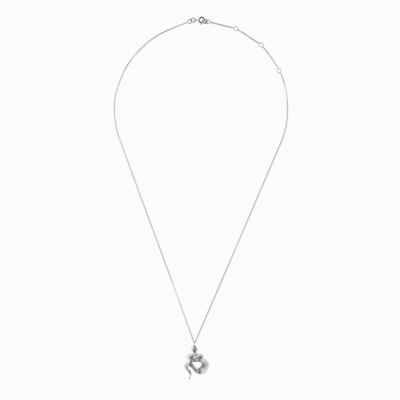 Náhrdelník velký Had stříbro 02