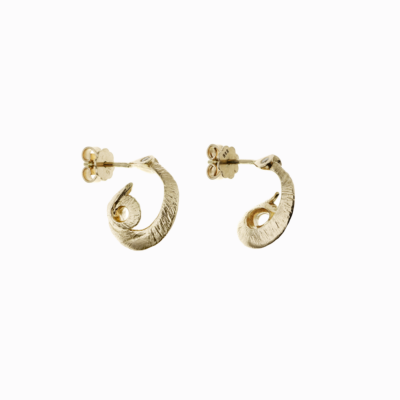 Naušnice had malé kruhy žluté zlato 01