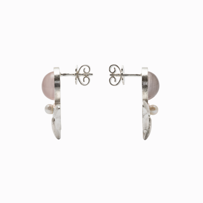 Náušnice můra s kamenem stříbro Amor Fati Náušnice můra s kamenem stříbro