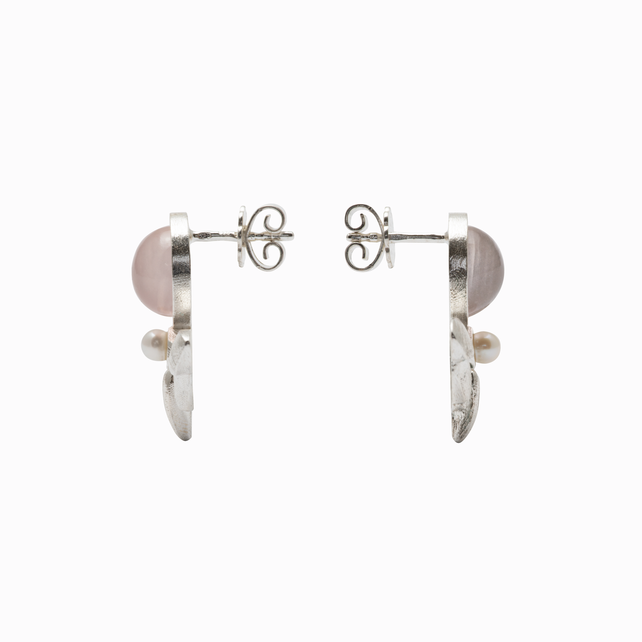 Náušnice můra s kamenem stříbro Amor Fati Náušnice můra s kamenem stříbro