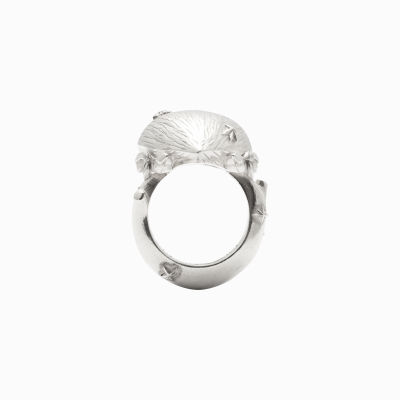 Prsten Velké srdce s můrou stříbro 03 Amor Fati prsten velké srdce s můrou stříbrné