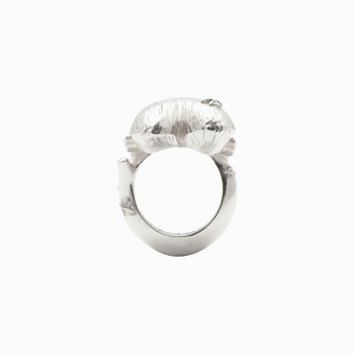 Prsten Velké srdce s můrou stříbro 04 Amor Fati prsten velké srdce s můrou stříbrné