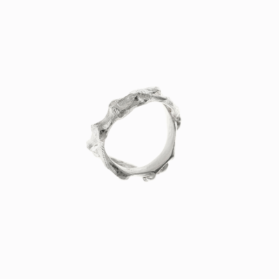 Prsten bříza stříbro 04