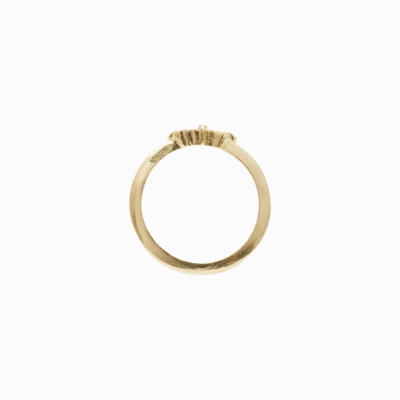 Prsten můra žluté zlato 03