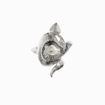 Prsten velký Had stříbro 01