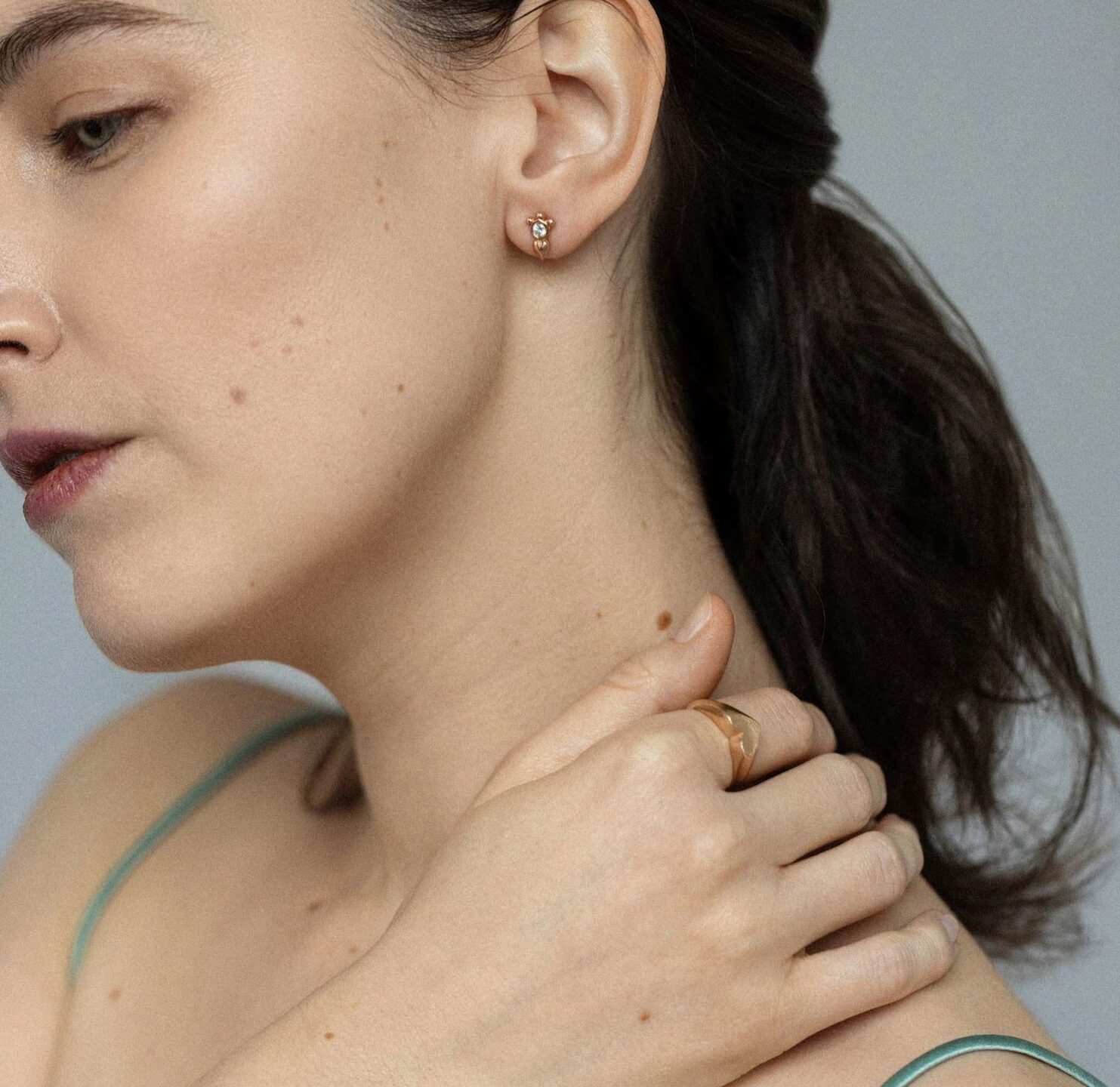 Náušnice srdce s brilianty kolekce Love is in the Air