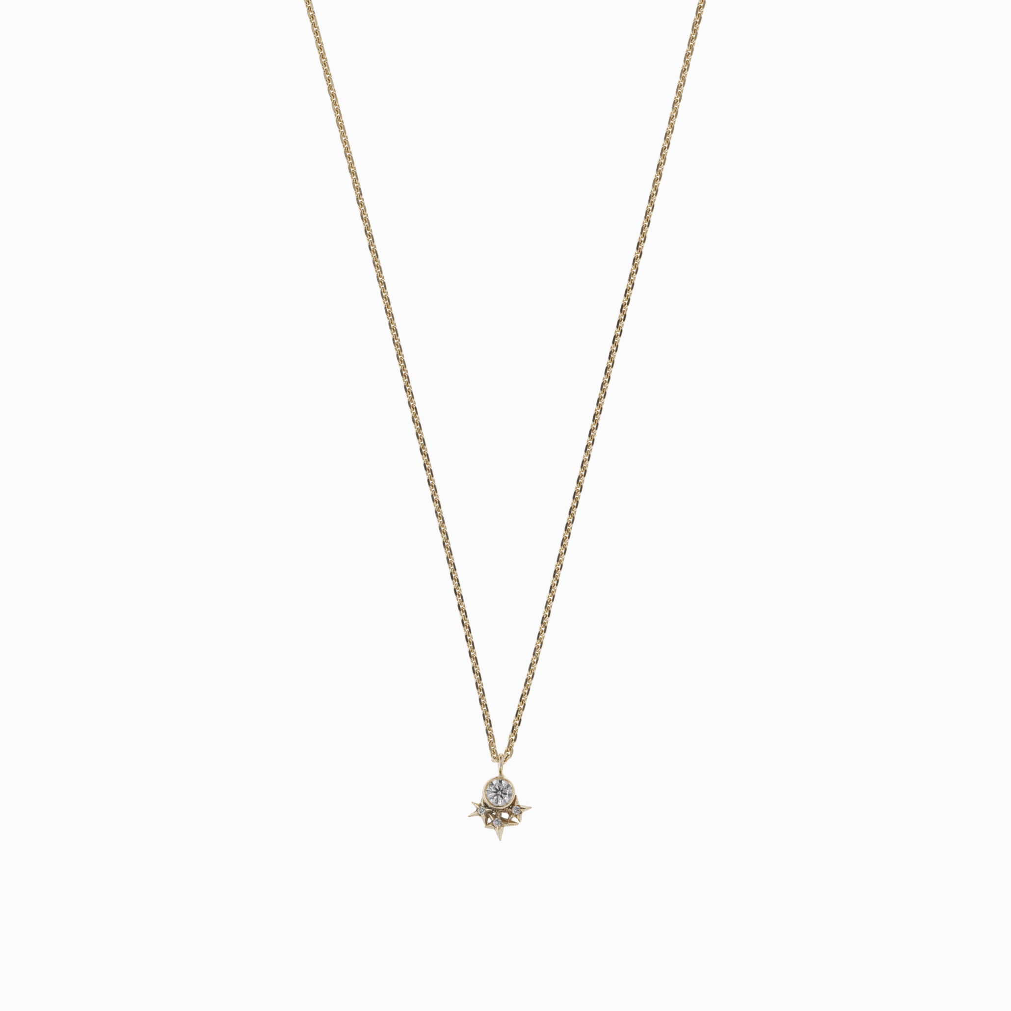 Náhrdelník malá mlhovina žluté zlato 01