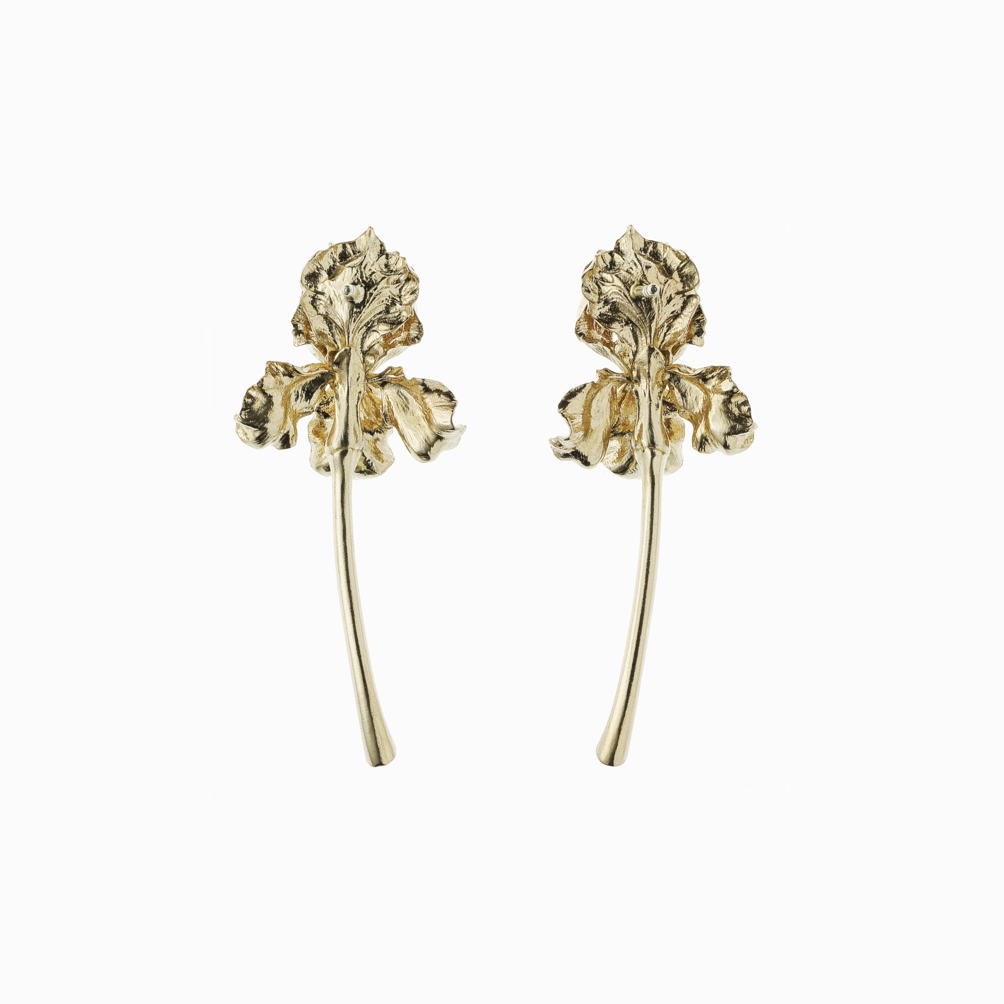 Náušnice Iris pozlacené stříbro 02