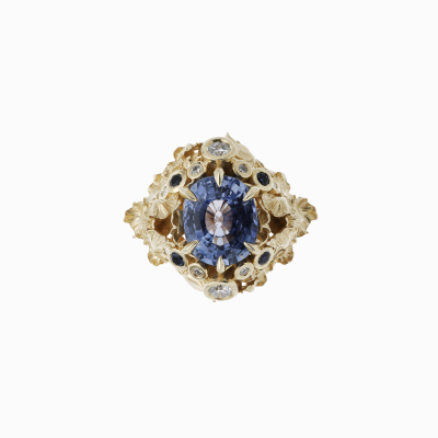 Prsten Iris Zahrada žluté zlato 02